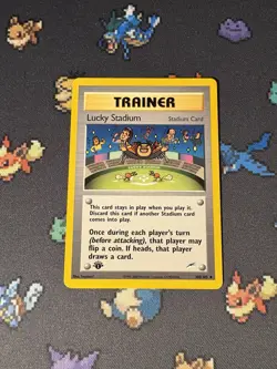 Pokemon Card Lucky Stadium 100/105 Neo Destiny FIRST EDITION - (NM-) - Image 1