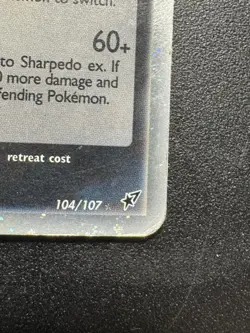 Pokemon TCG Sharpedo EX Deoxys Holo Card 104/107 - Image 2
