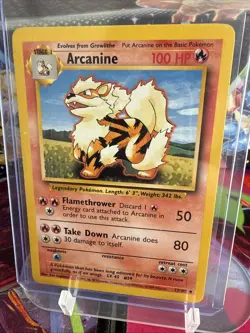Pokemon TCG Arcanine Base Set, Unlimited Uncommon Card 23/102 Never Played, NM! - Image 1
