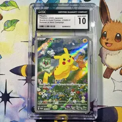 Pokemon Pikachu 218/Sv-p Summer Promo (Jap) Scarlet Violet 2024 CGC Gem mint 10 - Image 1
