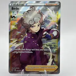 Bede 199/202 Sword and Shield Full Art Trainer Pokemon Near Mint - Image 1