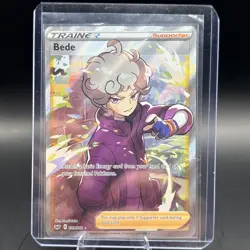 Bede 199/202 Sword and Shield Full Art Trainer Pokemon Near Mint - Image 3