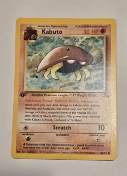 Lot of 3 - Kabuto 50/62 Pokemon TCG 1st Edition Fossil - All NM - WOTC 1999 - Image 2