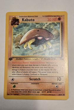 Lot of 3 - Kabuto 50/62 Pokemon TCG 1st Edition Fossil - All NM - WOTC 1999 - Image 3