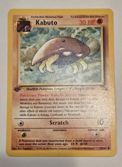 Lot of 3 - Kabuto 50/62 Pokemon TCG 1st Edition Fossil - All NM - WOTC 1999 - Image 4