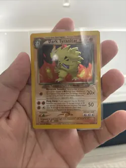 Pokemon TCG Neo Destiny Dark Tyranitar Holo Rare Card 11/105 Vintage 2000 LP - Image 1