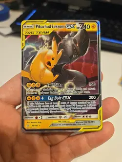Pokemon Pikachu & Zekrom GX 33/181 SM-Team Up Ultra Rare Foil 240HP Card - Image 1