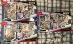 Pokemon Scarlet & Violet Prismatic Evolutions Premium Figure Collection Lot Of 3 - Image 1