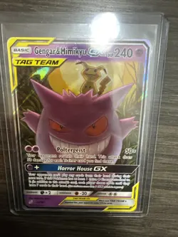 Pokemon TCG Gengar & Mimikyu GX Sun & Moon - Team Up 53/181 Holo Ultra Rare - Image 1