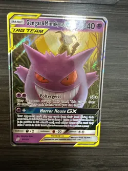 Pokemon TCG Gengar & Mimikyu GX Sun & Moon - Team Up 53/181 Holo Ultra Rare - Image 2