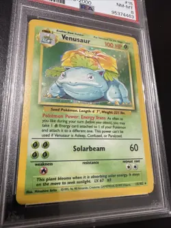 1999 Pokemon Base Set Venusaur Holo Unlimited Rare #15/102 PSA 8 very clean - Image 2