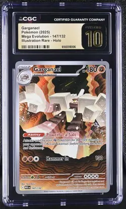 Garganacl *CGC PRISTINE 10* Illustration Rare *Mega Evolution* #147 * Pokemon - Image 1