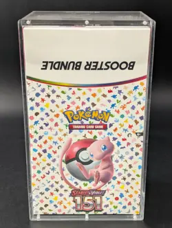 Pokemon 151 SV3.5 Booster Bundle Display Factory Sealed Case W/Acrylic Case - Image 1
