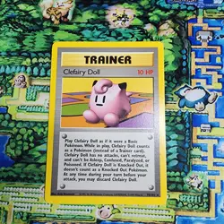 Pokemon TCG Clefairy Doll 70/102 Base Set Rare Unlimited LP/NM Vintage WOTC - Image 1