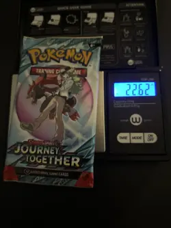 Heavy! Over 22.62 Gram Pokemon Journey Together Booster Pack Sealed - Image 1