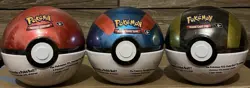 Pokemon TCG PokeBall Tins - Set of 3 Brand New Factory Sealed - Image 1
