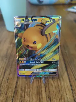 Pokemon TCG Raichu GX Sun & Moon Sm213 Holo Promo - Image 1