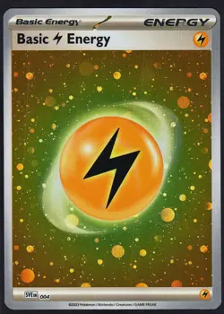 Basic Lightning Energy Cosmo Holo 004 Scarlet & Violet Energies Pokemon NM - Image 1