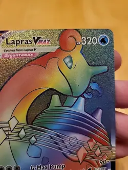Pokemon TCG Lapras VMAX Sword & Shield Base Set 203/202 Holo Ultra Rare NM - Image 4