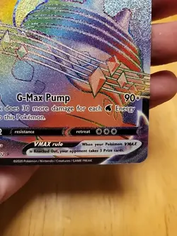 Pokemon TCG Lapras VMAX Sword & Shield Base Set 203/202 Holo Ultra Rare NM - Image 5