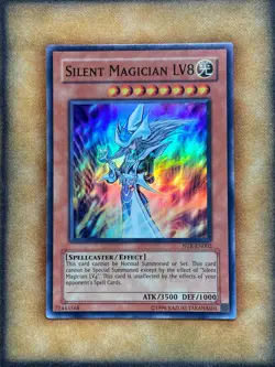 Yugioh Silent Magician LV8 NTR-EN002 Super Rare Promo NM - Image 1