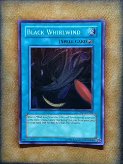 Yugioh Black Whirlwind TU01-EN005 Super Rare NM - Image 1
