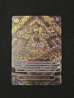One Piece Marshall.D.Teach Gold SP OP09-093 Legacy of the Master Foil - Image 1