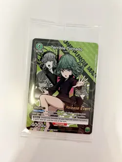 Union Arena One Punch Man Release Event promo card Terrible Tornado OPM-1-51 - Image 1