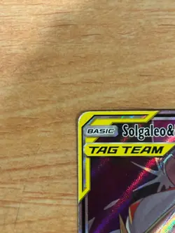 Pokemon TCG Solgaleo & Lunala GX Full Art Holo Card 216/236 Cosmic Eclipse - Image 2