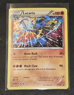 Lucario XY140 Blister Exclusive Cosmos Holo Promo X&Y Pokemon Card NM - Image 1