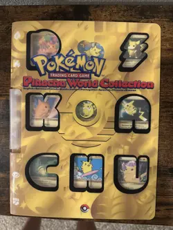 Pokemon Pikachu World Collection 2000 Original 9 card Promo Folder - Image 1