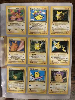 Pokemon Pikachu World Collection 2000 Original 9 card Promo Folder - Image 2