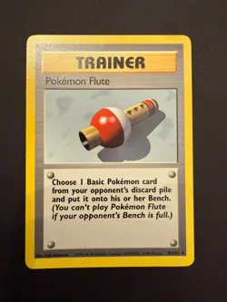 Pokemon TCG Trainer Card Pokemon Flute Base 86/102 Regular Near Mint! - Image 1