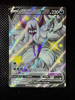 Grimmsnarl V SV116/SV122 Shining Fates Ultra Rare Holo Pokemon TCG Card NM/MT - Image 1