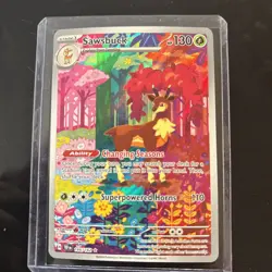 Sawsbuck 166/162/ Temporal Forces/ Near Mint/ Gallery Card. - Image 1