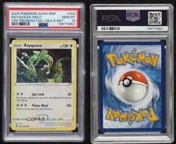 Rayquaza Holo Pokemon Sword & Shield Black Star PSA 10 GEM MT - Image 3