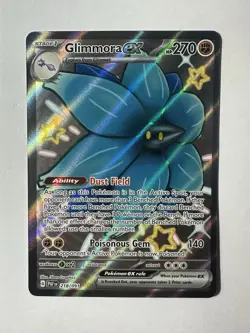 Holo Glimmora ex 218/091 Shiny Ultra Rare Paldean Fates Pokemon TCG - Image 1