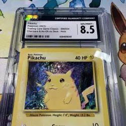 Pokemon 2023 Classic Collection Pikachu Holo CGC 8.5 Charizard And Ho-Oh Ex Deck - Image 3
