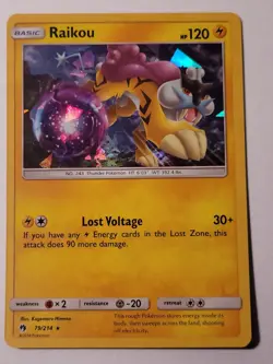 Raikou SM Lost Thunder (Cracked Ice) 79/214 - Pokemon TCG Deck Exclusive - NM-MT - Image 1