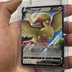 Pokemon Holo Pidgeot V 137/196 Ultra Rare Lost Origin Pokemon TCG NM Nintendo - Image 2