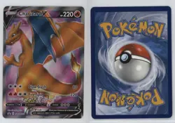 Charizard V (2020 Champions Path) Pokemon Sword & Shield Black Star #SWSH050 - Image 3