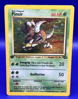 1999 Pokemon Jungle 1st Edition Pinsir 9/64 Holo Rare MP - Image 1