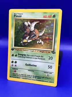 1999 Pokemon Jungle 1st Edition Pinsir 9/64 Holo Rare MP - Image 2