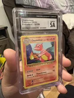 2016 Pokemon Evolutions Charmeleon #10/108 CGC SA Sample TCG Card - Image 1