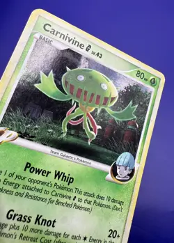⭐Carnivine G DP42 Diamond and Pearl Holo - Pokemon Card Moderate Play Mp - Image 1