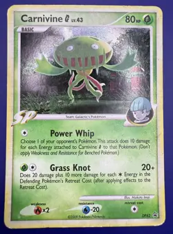 ⭐Carnivine G DP42 Diamond and Pearl Holo - Pokemon Card Moderate Play Mp - Image 2