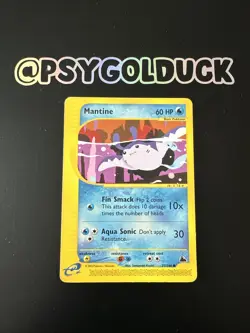 LP - Mantine 77/144 Skyridge Common Pokemon Card TCG - Image 1
