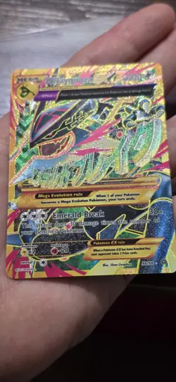 M Rayquaza EX Shiny Full Art Holo Card 98/98 XY-Ancient Origins 2015 Ultra Rare - Image 1
