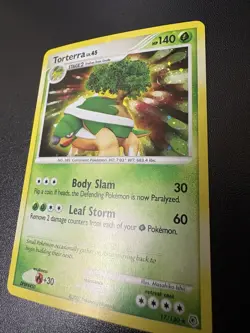Torterra 17/130 LP Diamond and Pearl Holo Foil Pokemon Card - Image 1