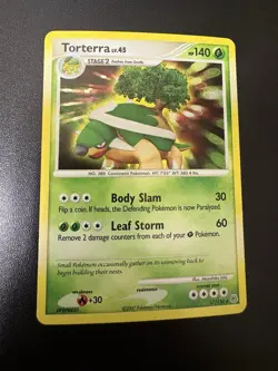 Torterra 17/130 LP Diamond and Pearl Holo Foil Pokemon Card - Image 2